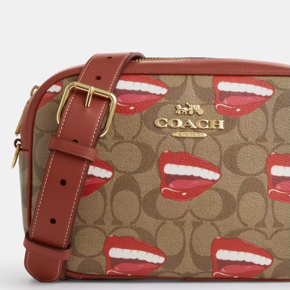 💋 Coach X Tom Wesselmann Jamie Camera Bag In Signature Canvas - Picture 3 of 13